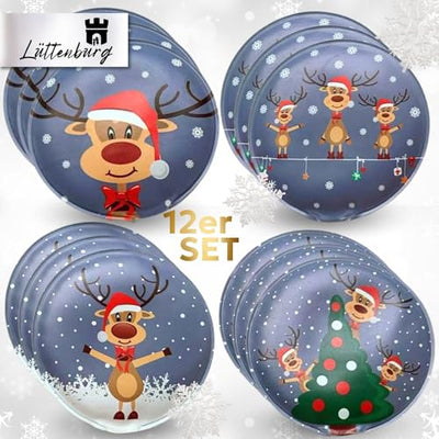 42764PP - 12er Set Taschenwärmer Rentier Rudolph