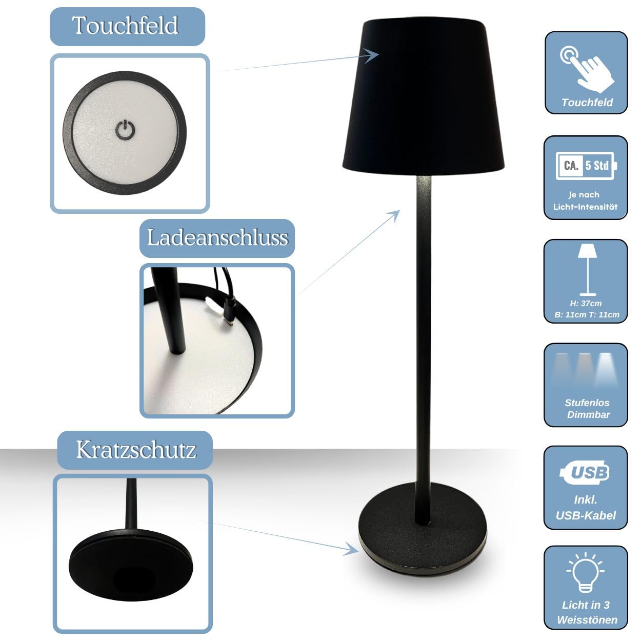 2er_Touch_Lampe_37cm_SCHWARZ-- 66977