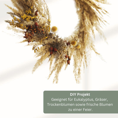 4er Set Dekoring Metallring zum Hinhängen schwarz Ø ca. 35 cm