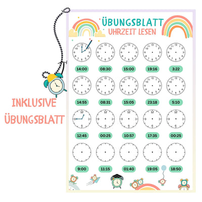 15002_Lernuhr_25 cm Wanduhr für Kinder