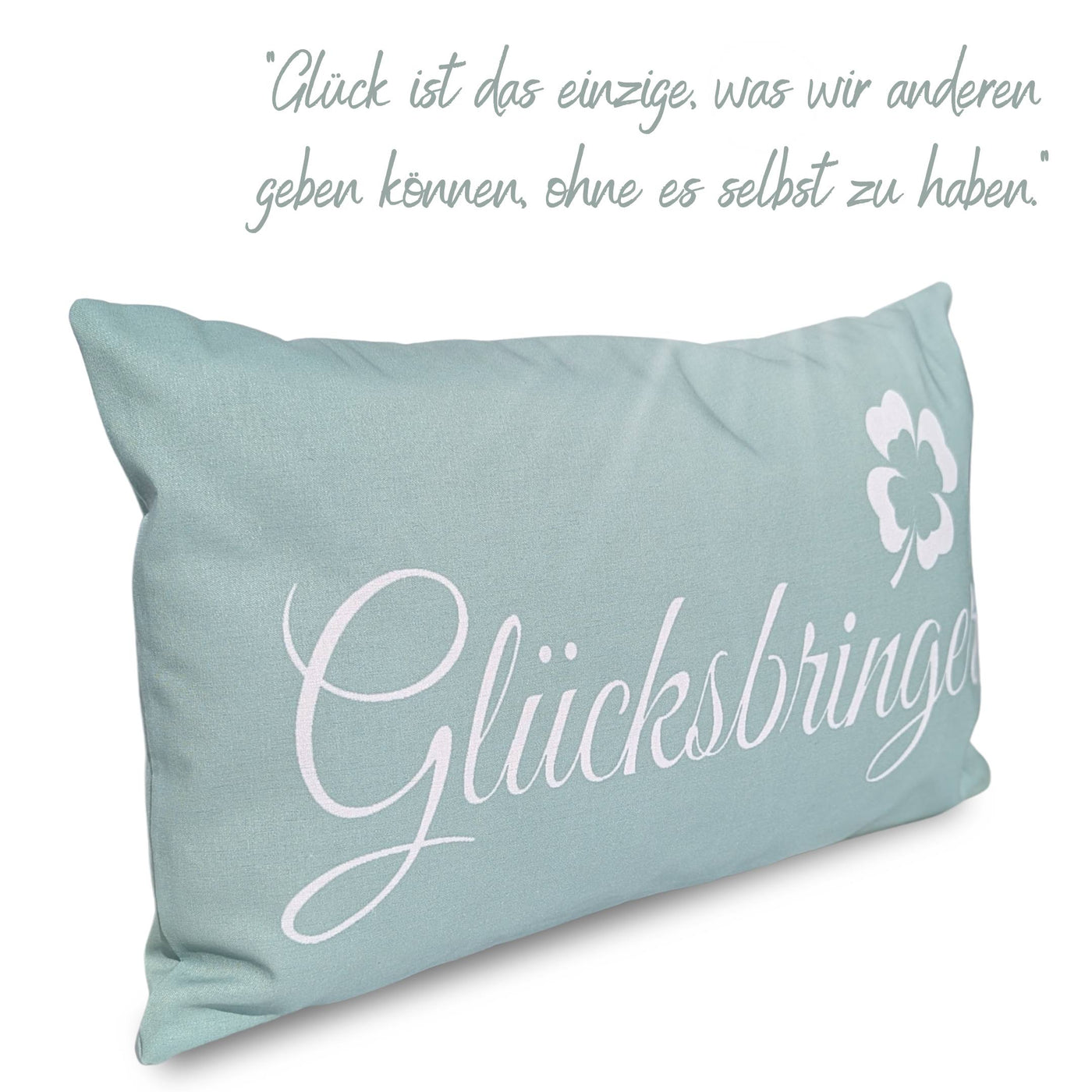 10-0121 Gluecksbringer Kissen mint grün