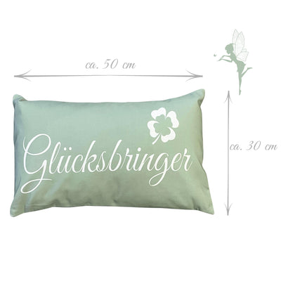 10-0121 Gluecksbringer Kissen mint grün