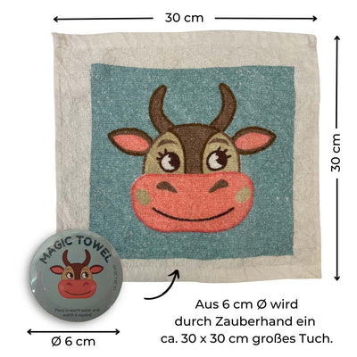 24er Set | Magisches Handtuch | Farm Tiere Bauernhof Pastell