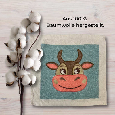 24er Set | Magisches Handtuch | Farm Tiere Bauernhof Pastell