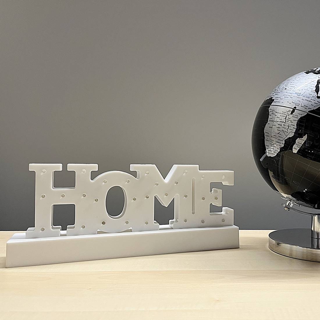 LED Schild | Schriftzug "HOME" | Weiß