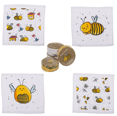 12er Set | Magisches Handtuch | Bienen & Honig