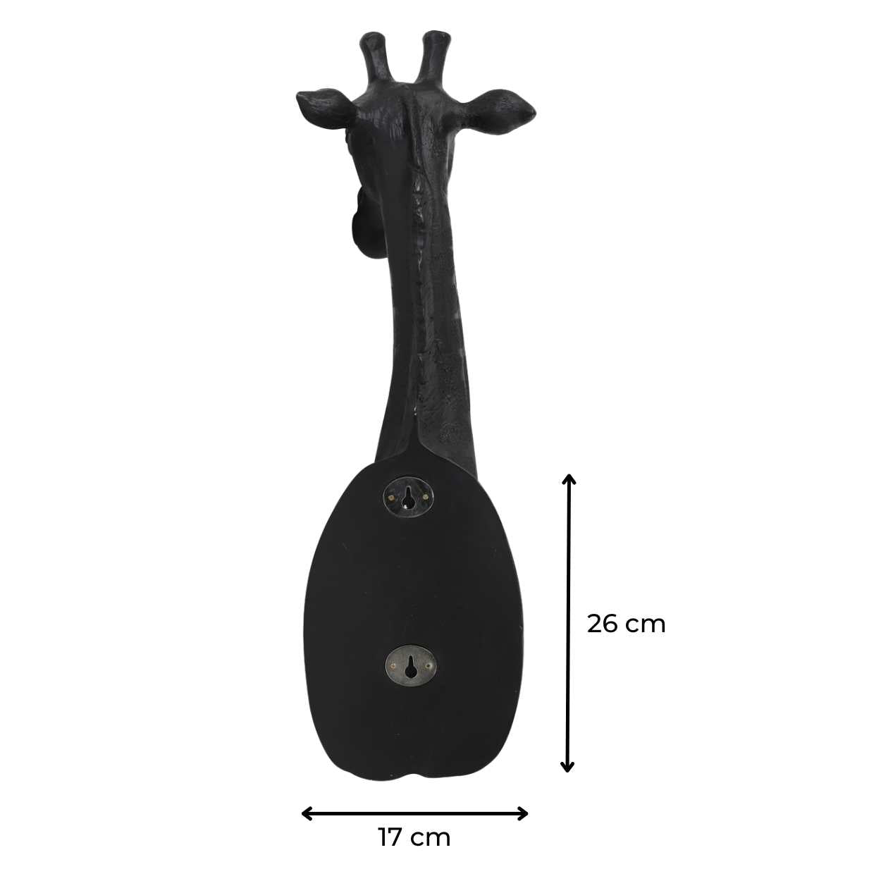 Wandleuchte | Giraffe schwarz | Tier Lampe 61 cm