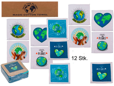 12er Set | Magisches Handtuch | Save the planet