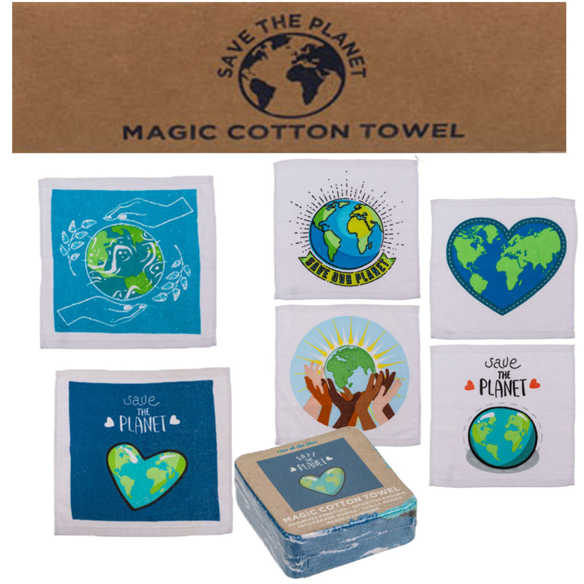 12er Set | Magisches Handtuch | Save the planet