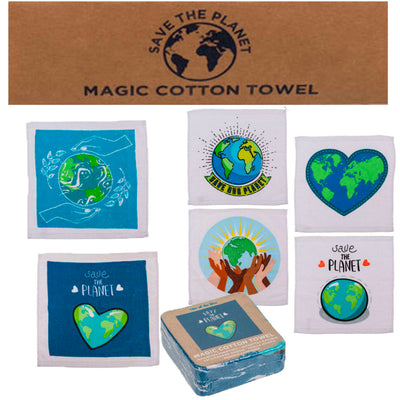 12er Set | Magisches Handtuch | Save the planet