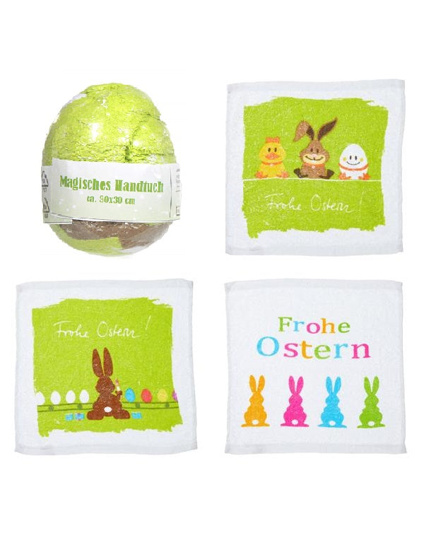 6er Set | Magisches Handtuch | Osterei Hase