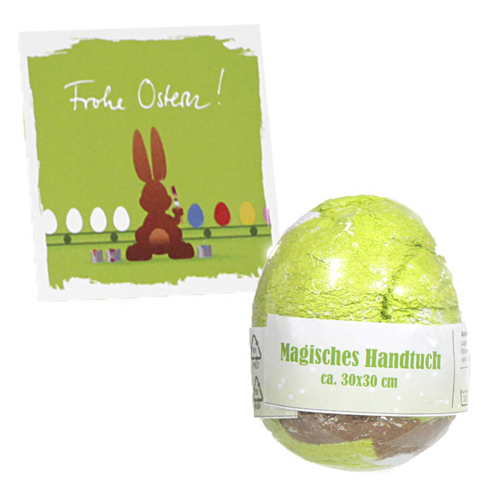 12er Set | Magisches Handtuch | Osterei Hase