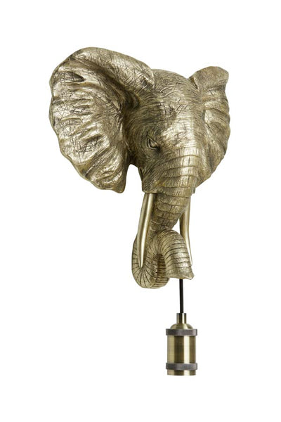 Wandleuchte | Elefant Light Gold | Tier Lampe