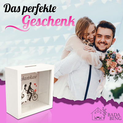 Spardose Hochzeitskasse | Hochzeitsspardose | Weiß