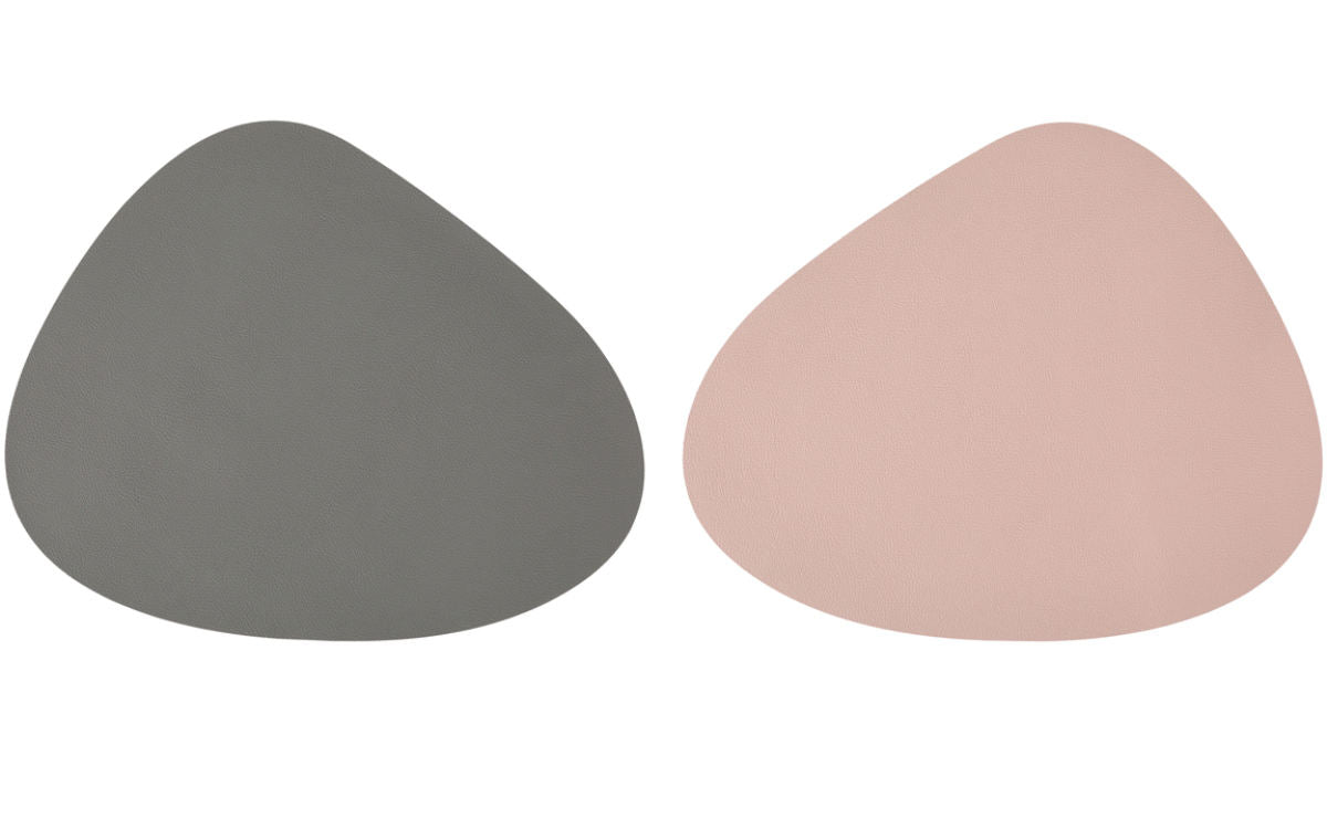 4er Tischset | Stone PVC (grau-rosa)