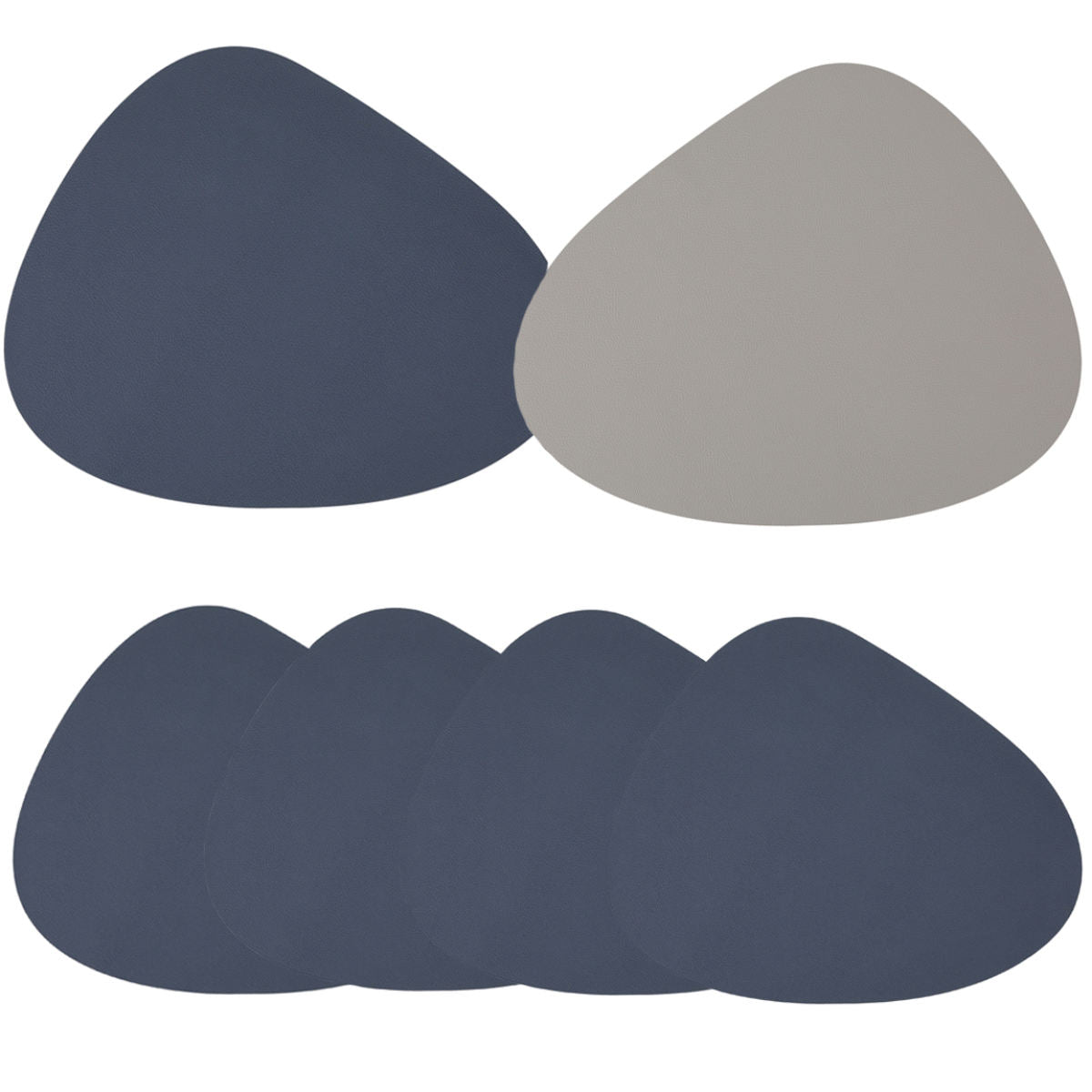 4er Tischset | Stone PVC (blau-grau)