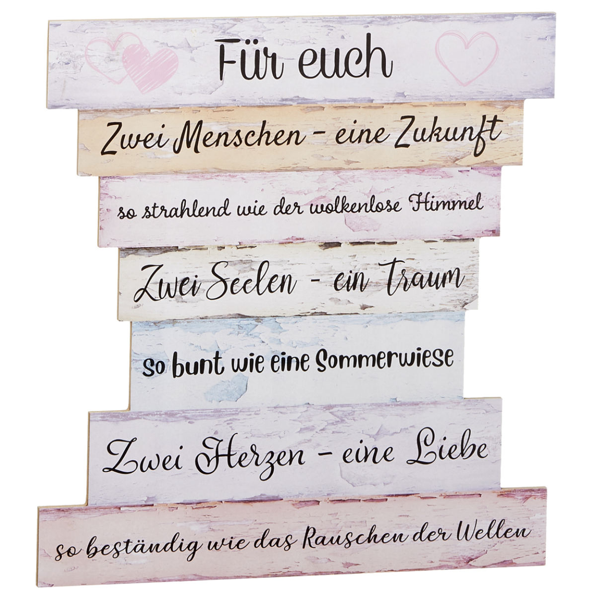 Planken Schild | Hochzeit FÜR EUCH | 32x30cm